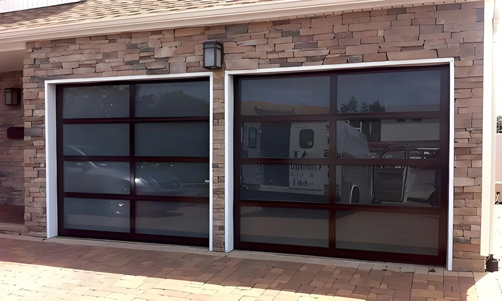 Custom Aluminum Residential Garage Doors Feature Custom Aluminum Residential Garage Doors Feature